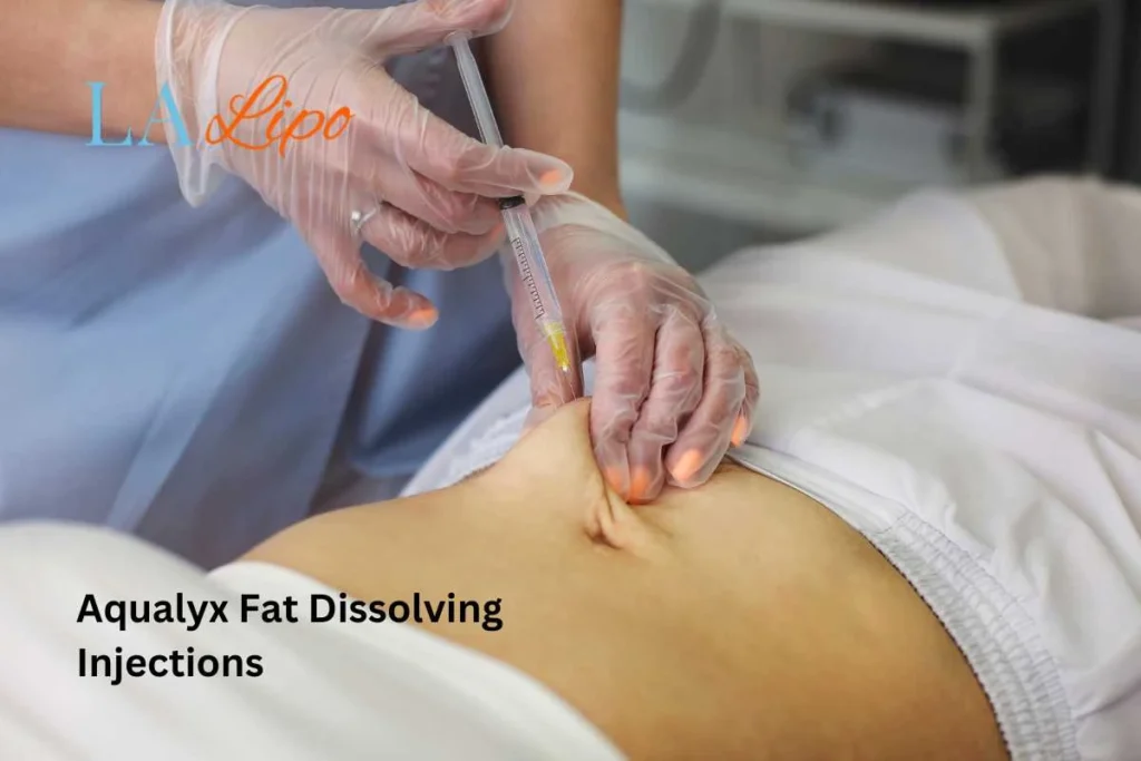 woman having fat dissolving injections Greater London (Croydon) in the stomach