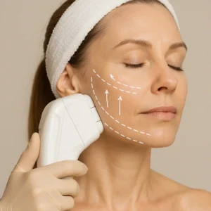 Woman having HI-FU to reduce wrinkles call LA LIPO Greater London (Croydon) Now!