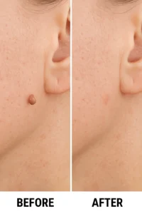 Skin tags removal Greater London (Croydon) before and after